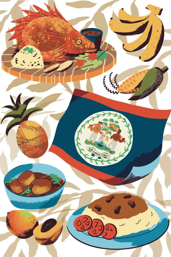 Belize cuisine graphic