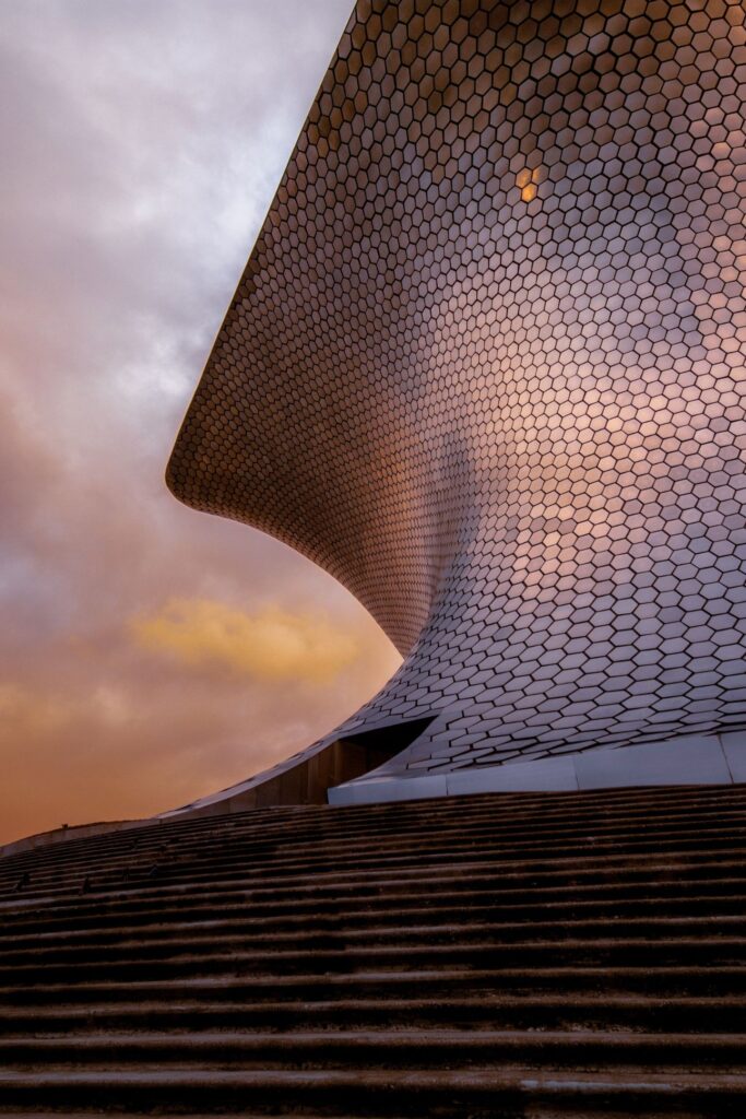 sunset backdrop in mexico city 