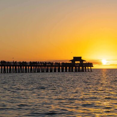 TAKE IN SCENIC SUNSETS FROM THE NAPLES PIER.