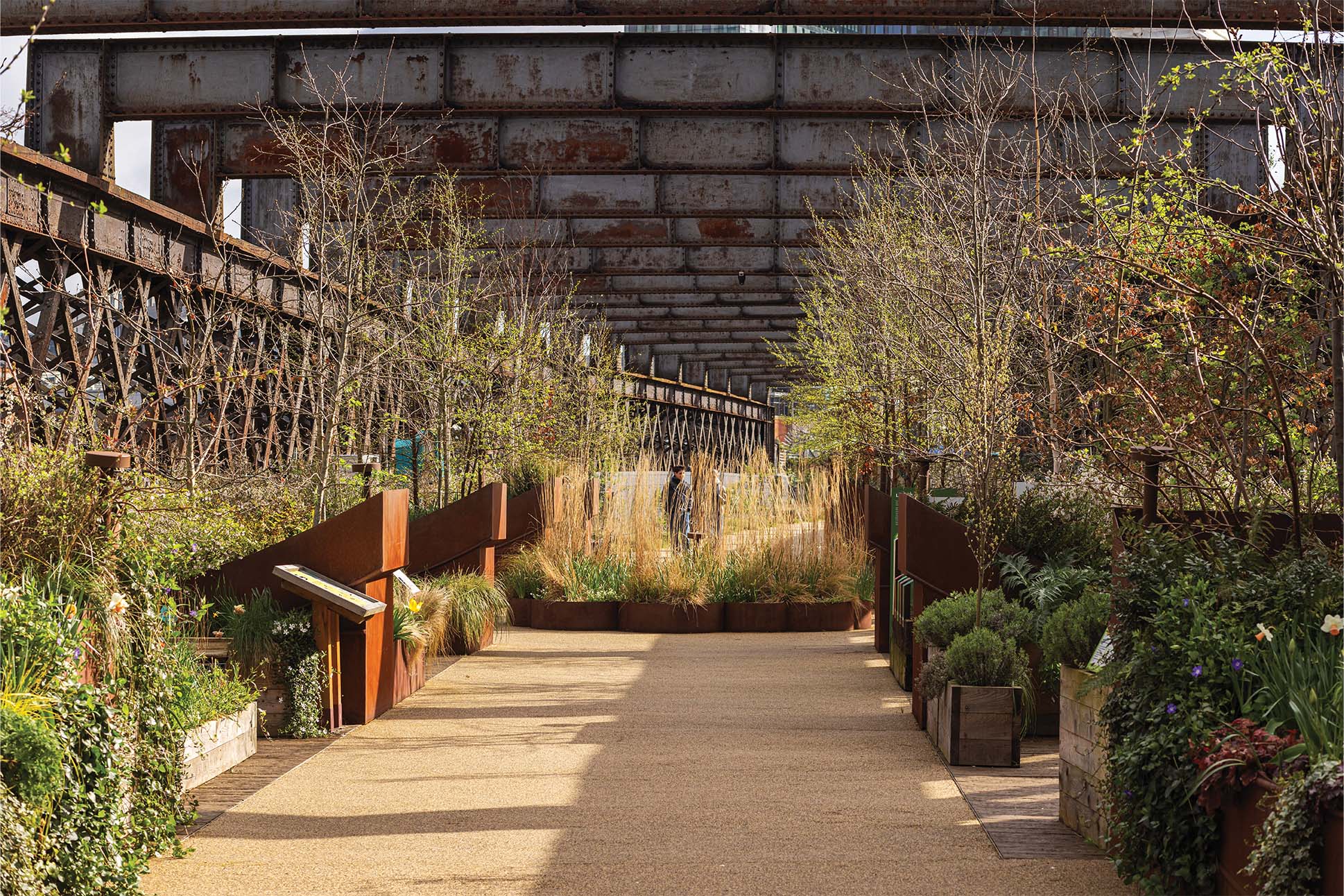 a Victorian steel viaduct turned into a highline- style “sky garden" in Manchester